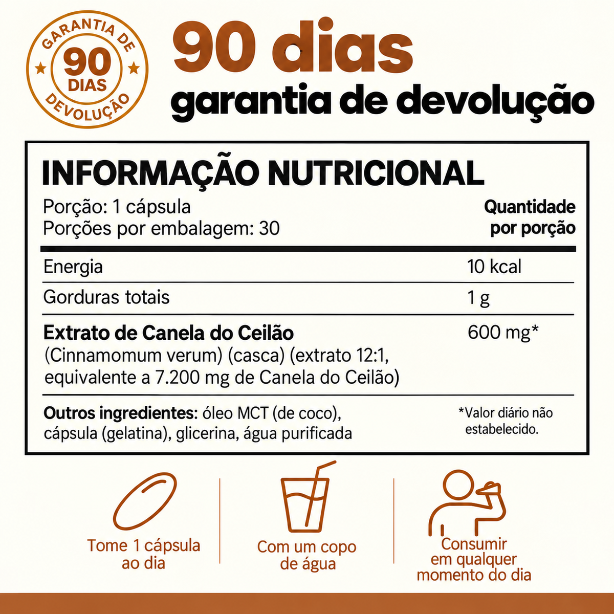 Canela do Ceilão 7200 mg | Zeyla